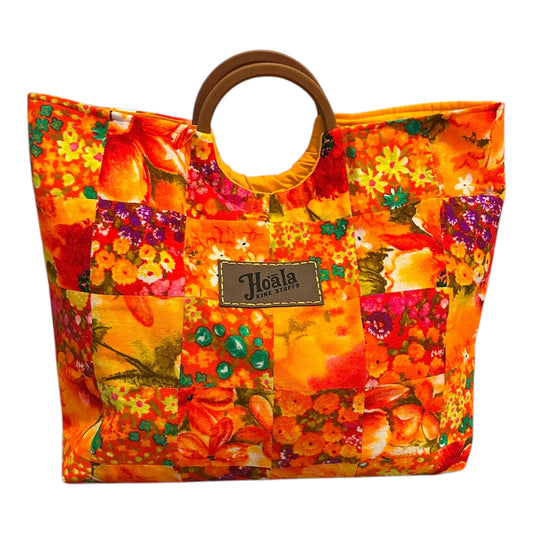 Orange Multi Quilt Tote