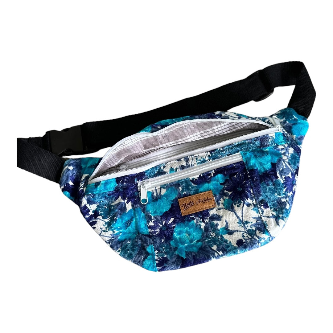 Blue Mini Floral Hip Pack