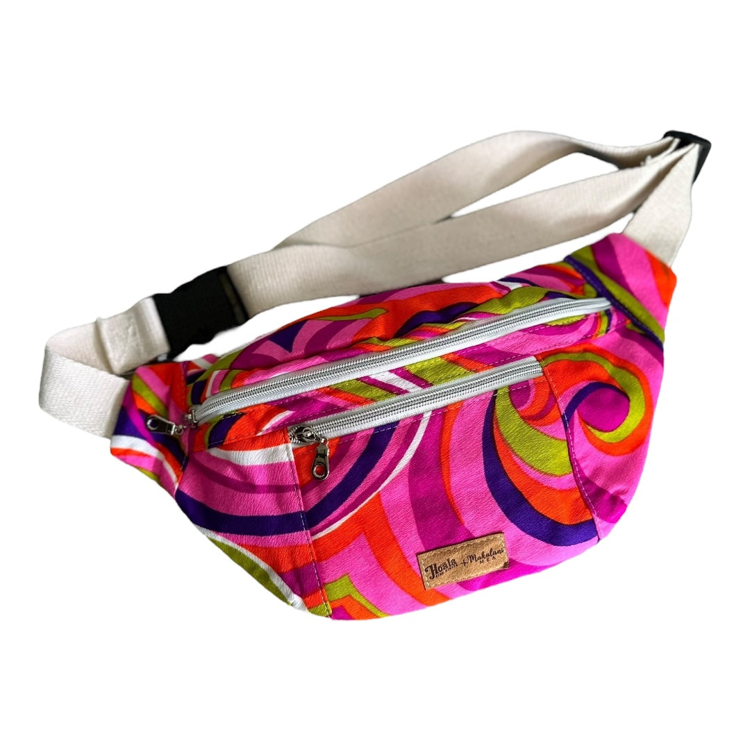 Pink Groovy Swirl Hip Pack