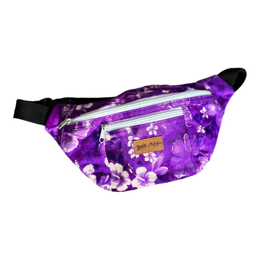 Purple Floral Hip Pack