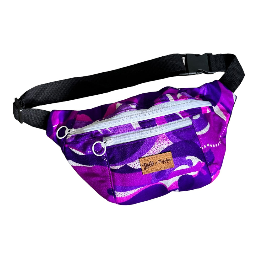 Purple Abstract Hip Pack